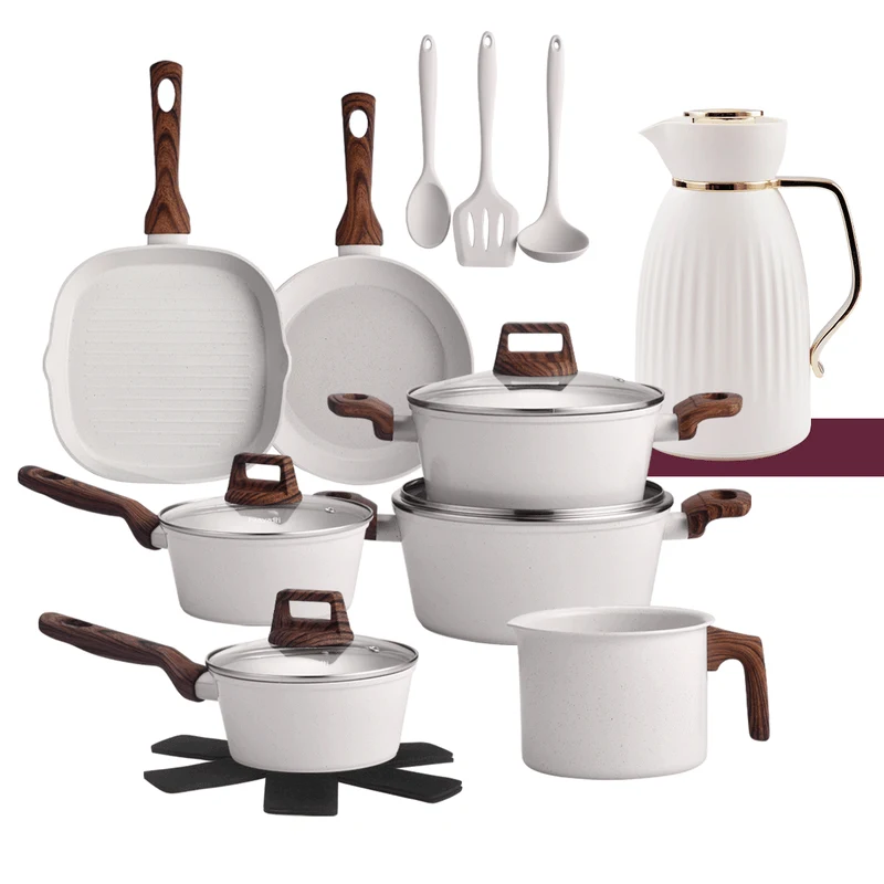 12-Piece Non-Stick Cookware Set + 1L Vacuum Flask